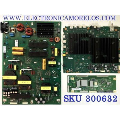 KIT DE TARJETAS PARA TV SONY 4K·UHD·HDR / MAIN A5026230A 550 / 1-010-522-31 / 101052231 / T-CON 6871L-6682A / 6870C-0887B / LE770AQP(AP)(A1) / FUENTE 101055111 / 101083911 / 1-010-551-11 / APS-439 / PANEL LE770AQP (AP)(A1) / MODELO XR-77A80J / XR77A80J